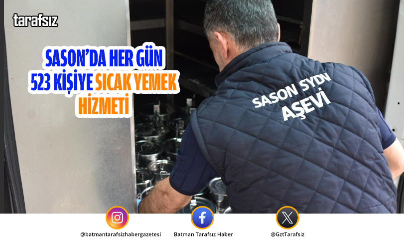 Sason’da Her Gün 523 Kişiye Sıcak Yemek Hizmeti