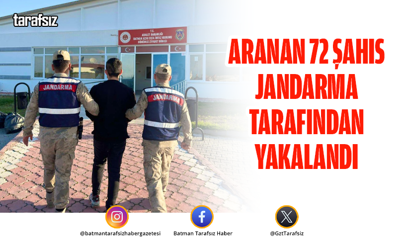 Aranan 72 Şahıs Jandarma Tarafından Yakalandı