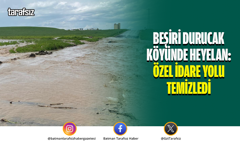 Beşiri Durucak Köyünde Heyelan: Özel İdare Yolu Temizledi