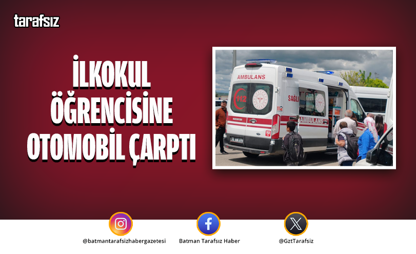 İlkokul Öğrencisine Otomobil Çarptı