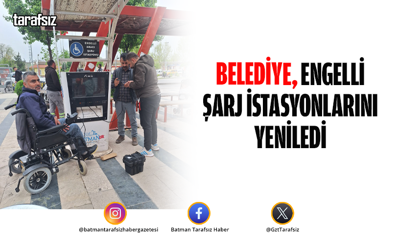 Belediye, Engelli Şarj İstasyonlarını Yeniledi