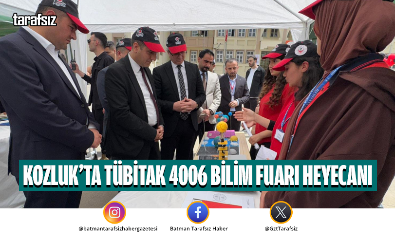 Kozluk’ta TÜBİTAK 4006 Bilim Fuarı Heyecanı
