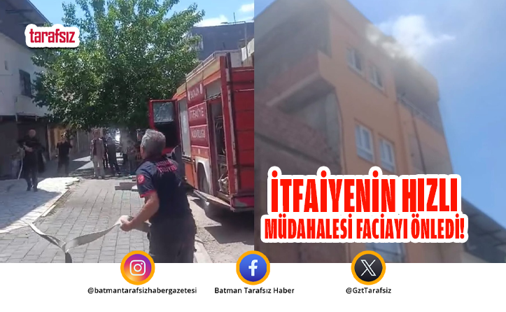 İtfaiyenin Hızlı Müdahalesi Faciayı Önledi!