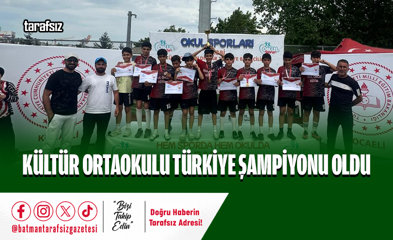 Kültür Ortaokulu Türkiye Şampiyonu Oldu
