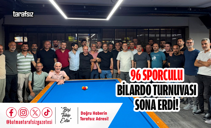 96 Sporculu Bilardo Turnuvası Sona Erdi!