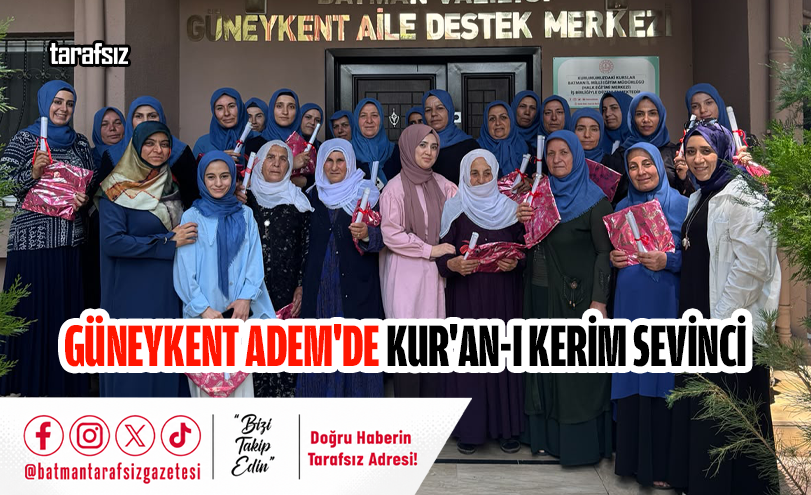 Güneykent ADEM’de Kur’an-ı Kerim Sevinci