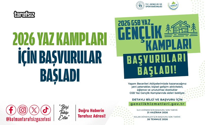 2026 Yaz Kampları İçin Başvurular Başladı