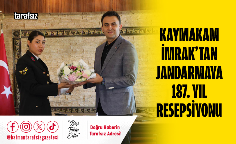 Kaymakam İmrak’tan Jandarmaya 187. Yıl Resepsiyonu