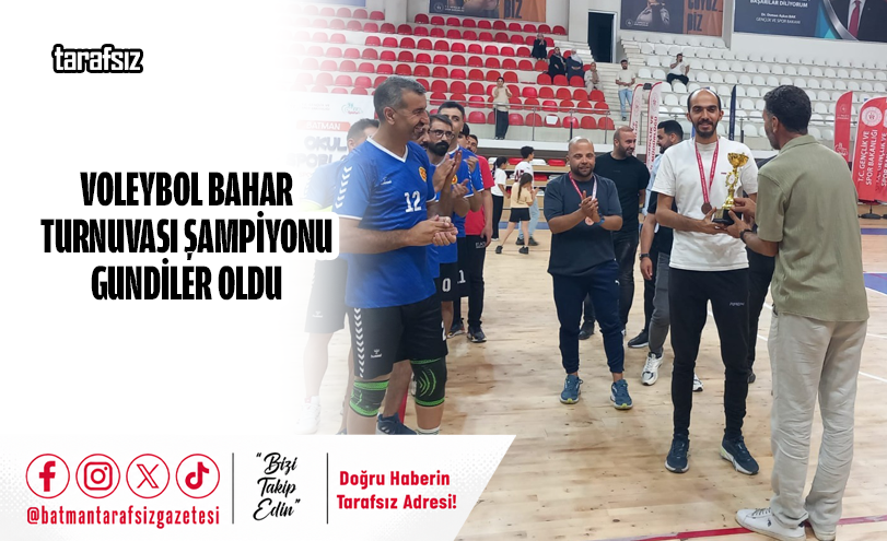 Voleybol Bahar Turnuvası Şampiyonu Gundiler Oldu
