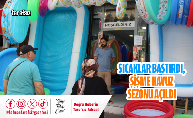 Sıcaklar Bastırdı, Şişme Havuz Sezonu Açıldı