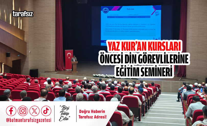 Yaz Kur’an Kursları Öncesi Din Görevlilerine Eğitim Semineri