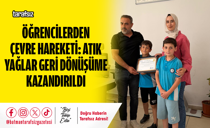 Öğrencilerden Çevre Hareketi: Atık Yağlar Geri Dönüşüme Kazandırıldı