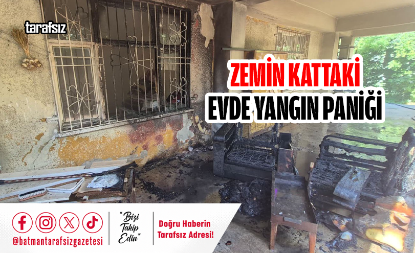 Zemin Kattaki Evde Yangın Paniği
