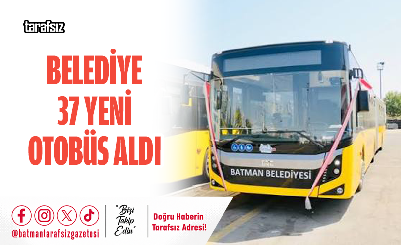 Belediye 37 Yeni Otobüs Aldı