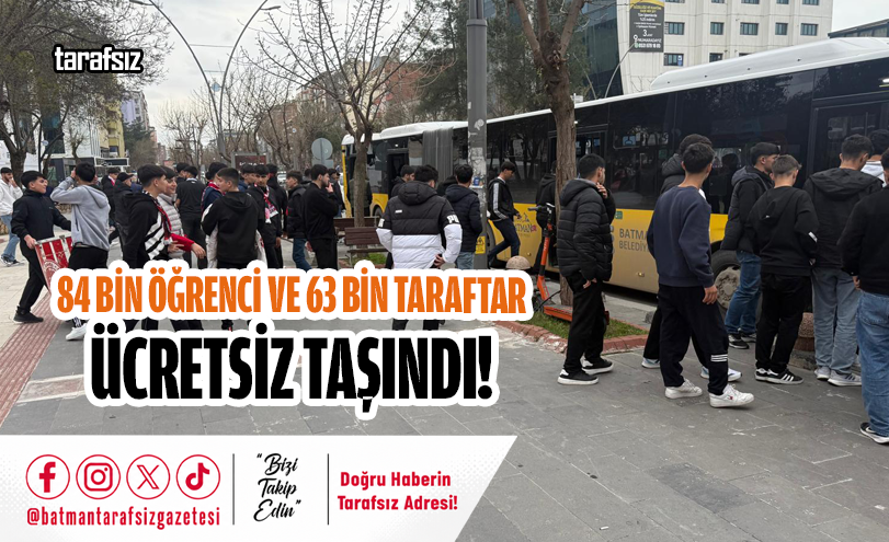 84 Bin Öğrenci ve 63 Bin Taraftar Ücretsiz Taşındı!