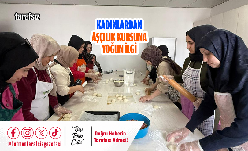 Kadınlardan Aşçılık Kursuna Yoğun İlgi