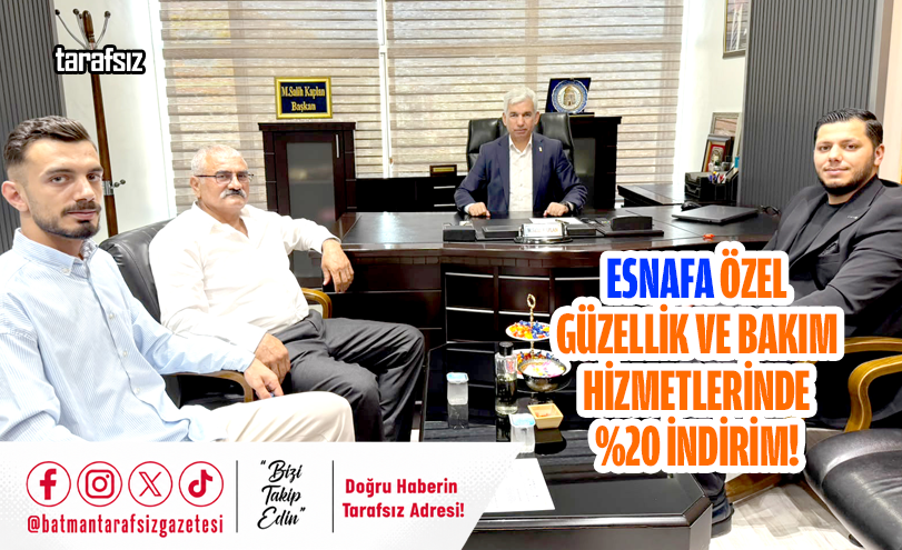 ESNAFA ÖZEL GÜZELLİK VE BAKIM HİZMETLERİNDE %20 İNDİRİM!