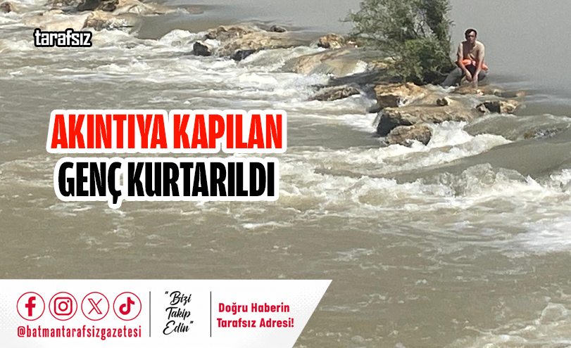 Akıntıya Kapılan Genç Kurtarıldı