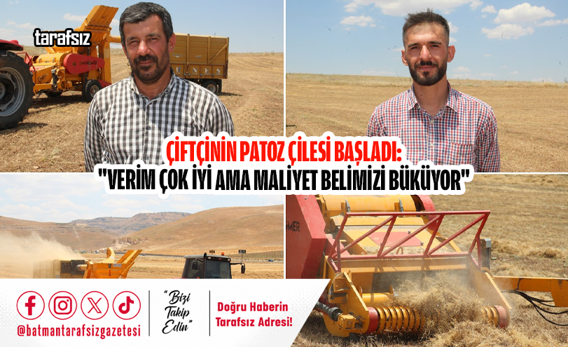 Çiftçinin Patoz Çilesi Başladı: “Verim Çok İyi Ama Maliyet Belimizi Büküyor”