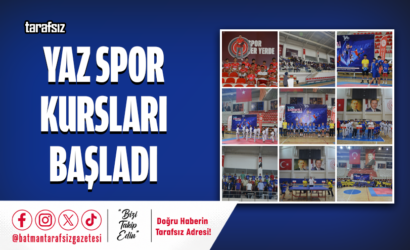 YAZ SPOR KURSLARI BAŞLADI