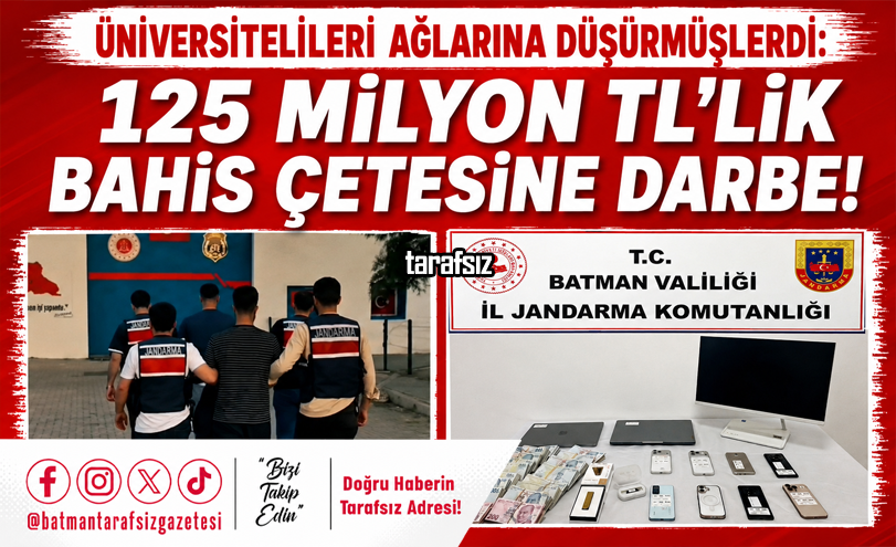 Üniversitelileri Ağlarına Düşürmüşlerdi: 125 Milyon TL’lik Bahis Çetesine Darbe!