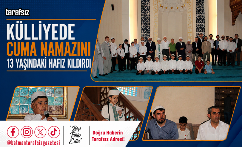 Külliyede Cuma Namazını 13 Yaşındaki Hafız Kıldırdı