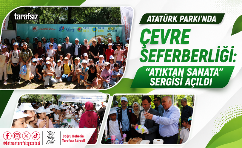 Atatürk Parkı’nda Çevre Seferberliği: “Atıktan Sanata” Sergisi Açıldı