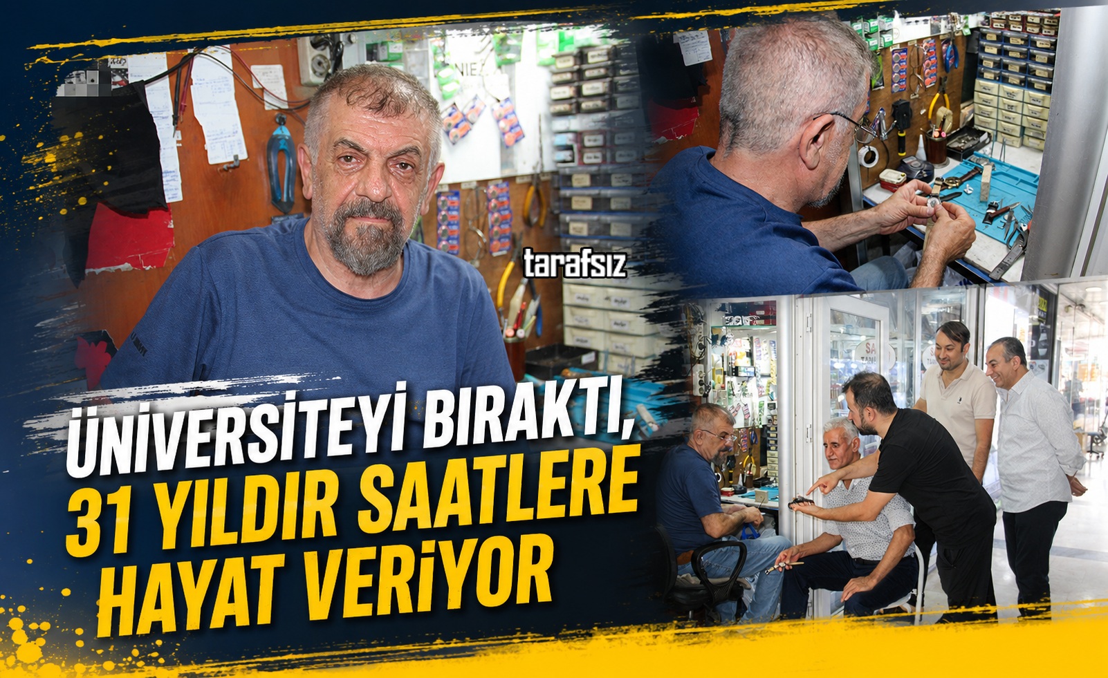 Üniversiteyi Bıraktı, 31 Yıldır Saatlere Hayat Veriyor