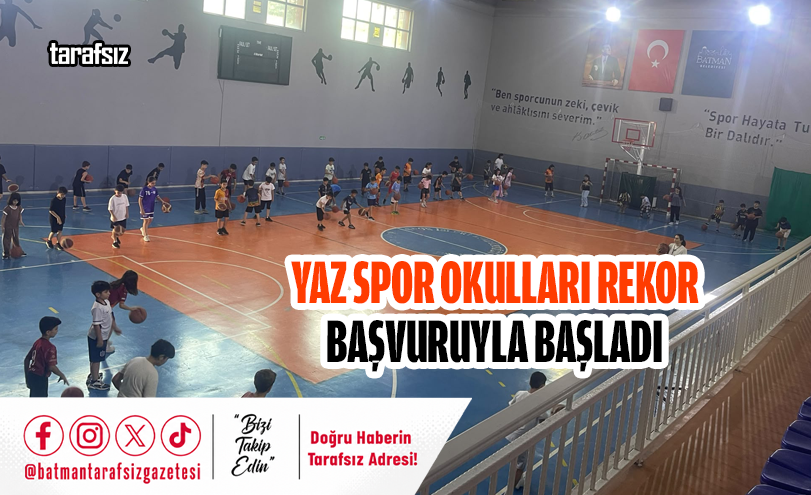 Yaz Spor Okulları Rekor Başvuruyla Başladı