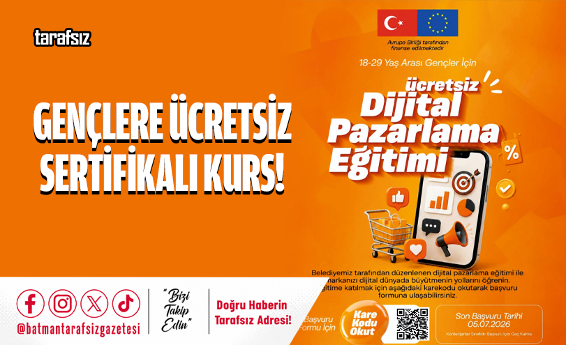 Gençlere Ücretsiz Sertifikalı Kurs!