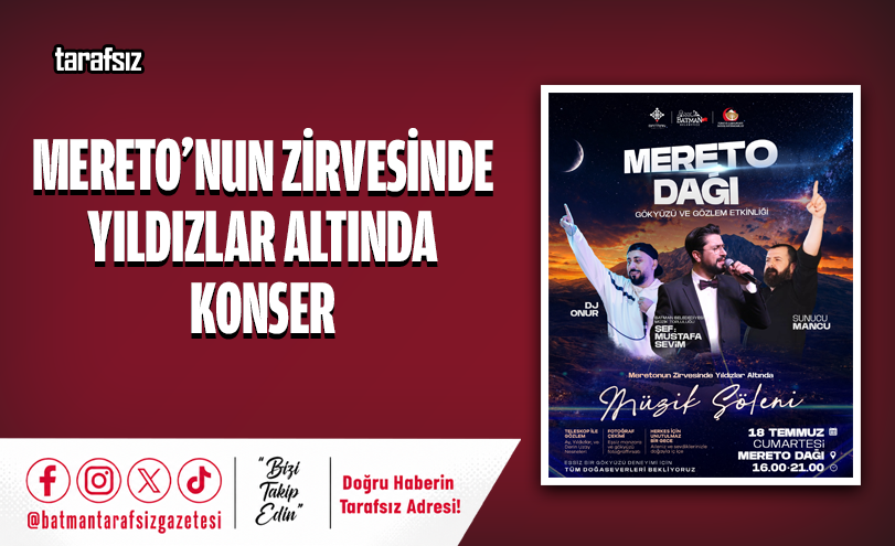 Mereto’nun Zirvesinde Yıldızlar Altında Konser