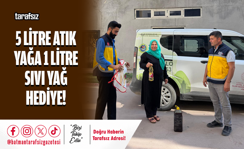 5 Litre Atık Yağa 1 Litre Sıvı Yağ Hediye!