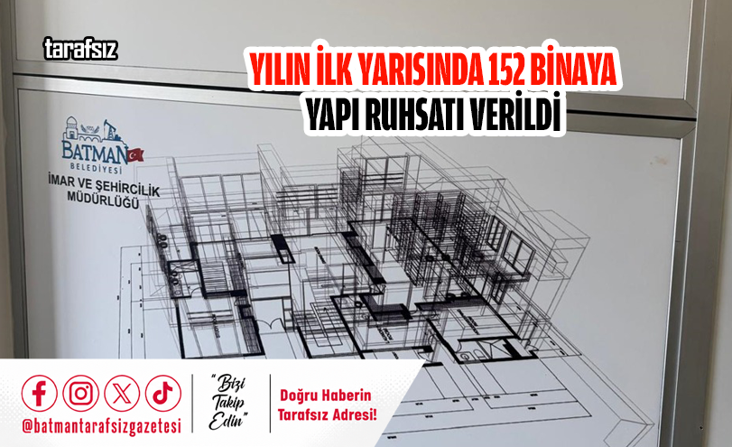 YILIN İLK YARISINDA 152 BİNAYA YAPI RUHSATI VERİLDİ