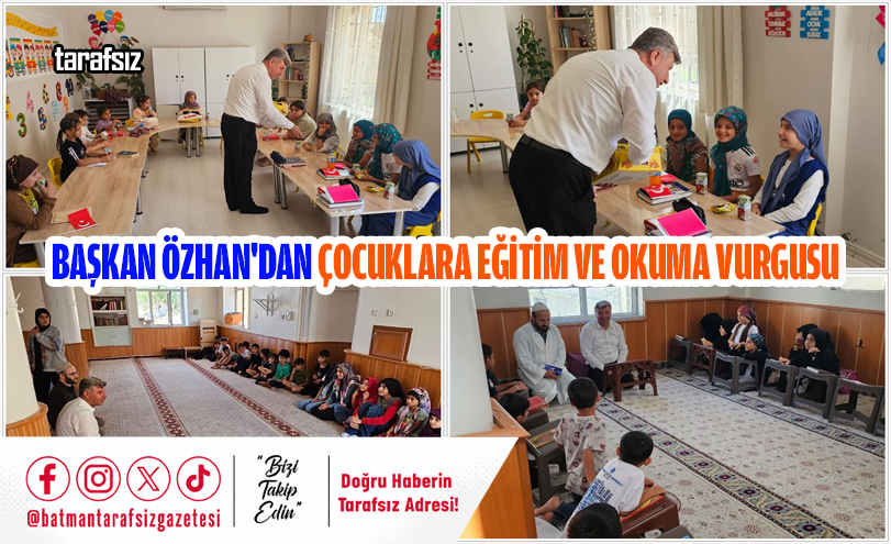 Başkan Özhan’dan Çocuklara Eğitim ve Okuma Vurgusu