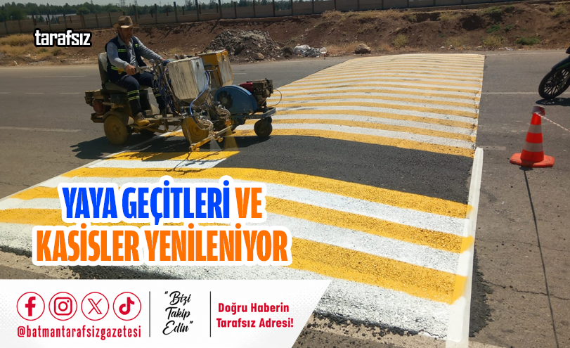 Yaya Geçitleri ve Kasisler Yenileniyor