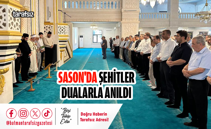 Sason’da Şehitler Dualarla Anıldı