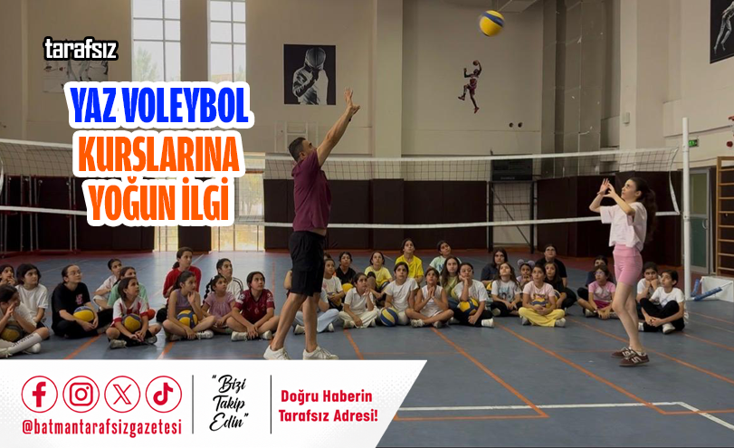 Yaz Voleybol Kurslarına Yoğun İlgi