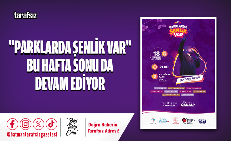 “Parklarda Şenlik Var” Bu Hafta Sonu da Devam Ediyor