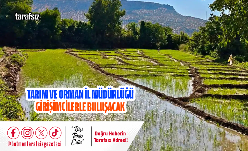 Tarım ve Orman İl Müdürlüğü Girişimcilerle Buluşacak
