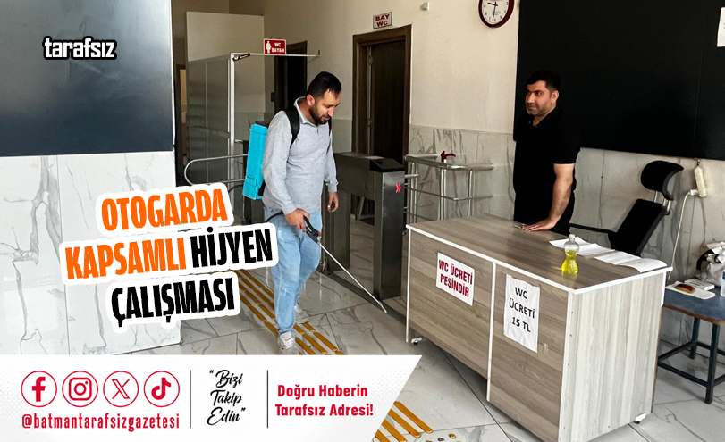 Otogarda Kapsamlı Hijyen Çalışması