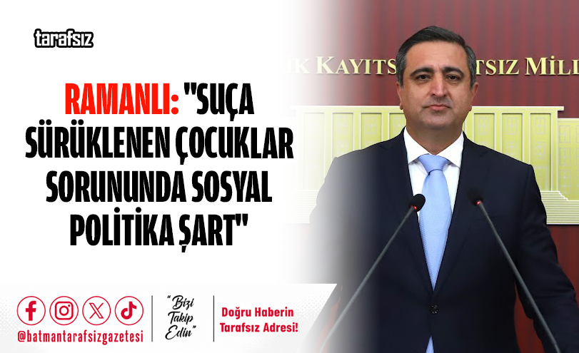 Ramanlı: “Suça Sürüklenen Çocuklar Sorununda Sosyal Politika Şart”