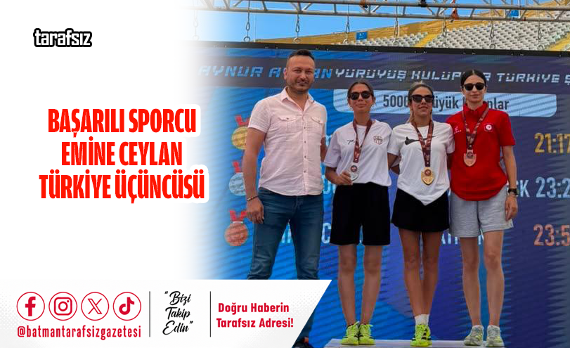 Başarılı Sporcu Emine Ceylan Türkiye Üçüncüsü