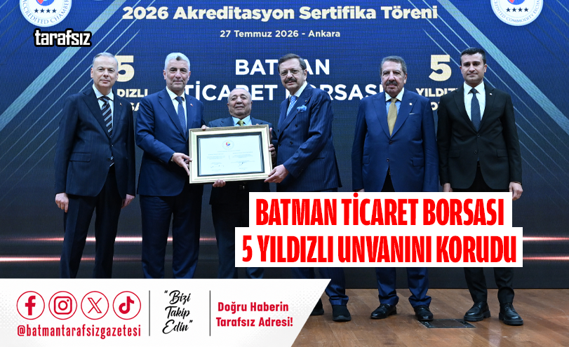 Batman Ticaret Borsası 5 Yıldızlı Unvanını Korudu