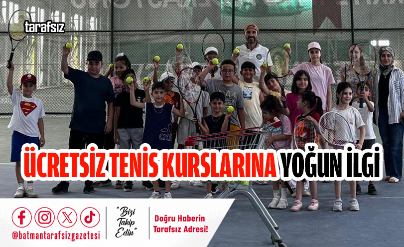 Ücretsiz Tenis Kurslarına Yoğun İlgi