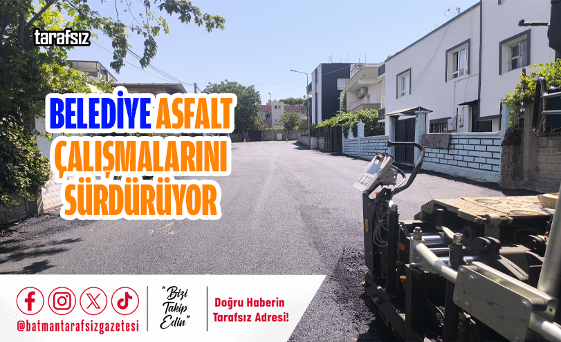 Belediye Asfalt Çalışmalarını Sürdürüyor