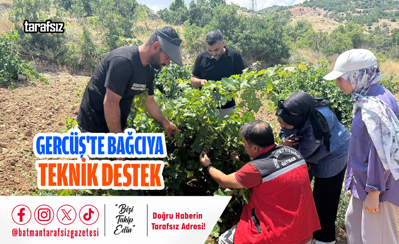 Gercüş’te Bağcıya Teknik Destek