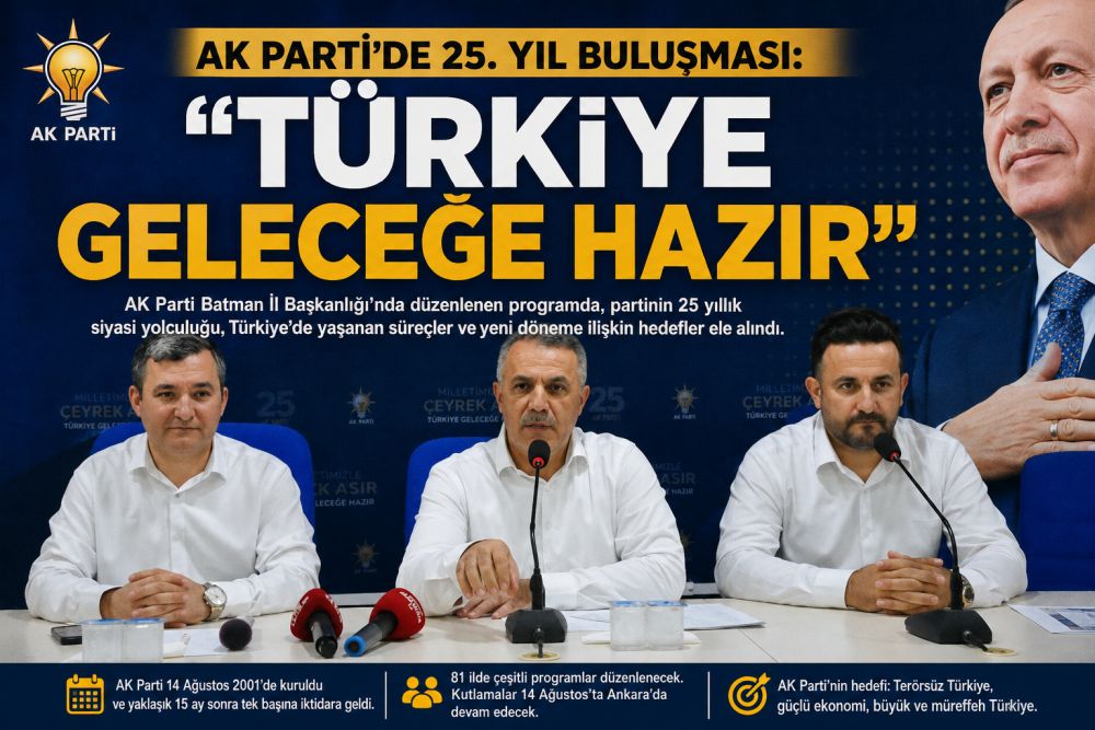 AK PARTİ’DE 25. YIL BULUŞMASI: “TÜRKİYE GELECEĞE HAZIR”