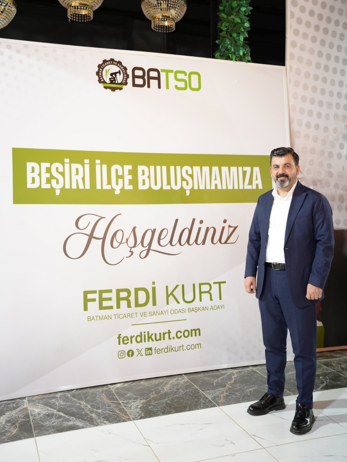 FERDİ KURT, BEŞİRİ’DE İŞ İNSANLARIYLA BULUŞTU