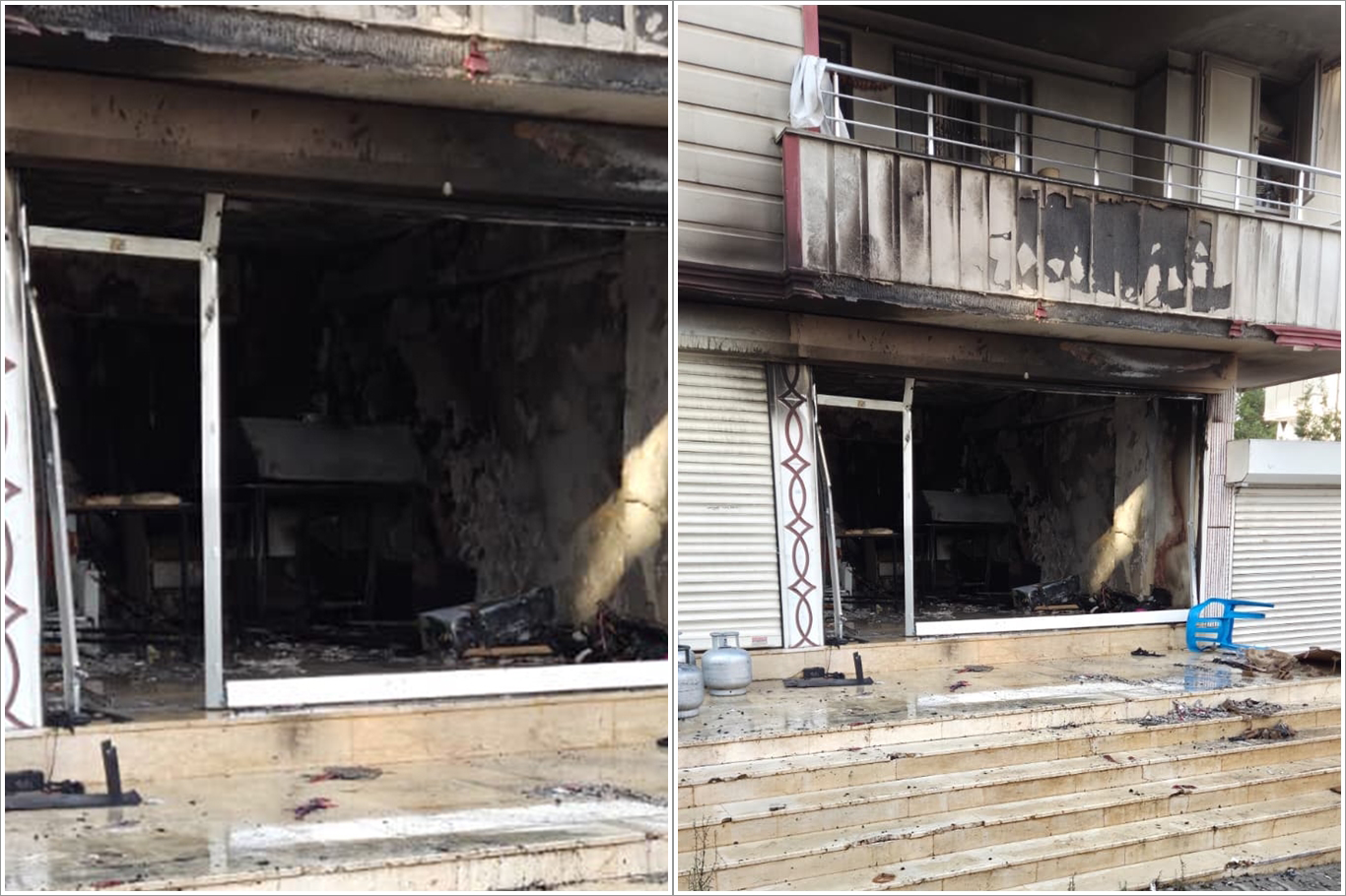 Gözleme Salonunda Önce Patlama, Ardından Yangın Çıktı