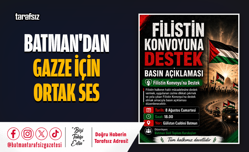 Batman’dan Gazze İçin Ortak Ses